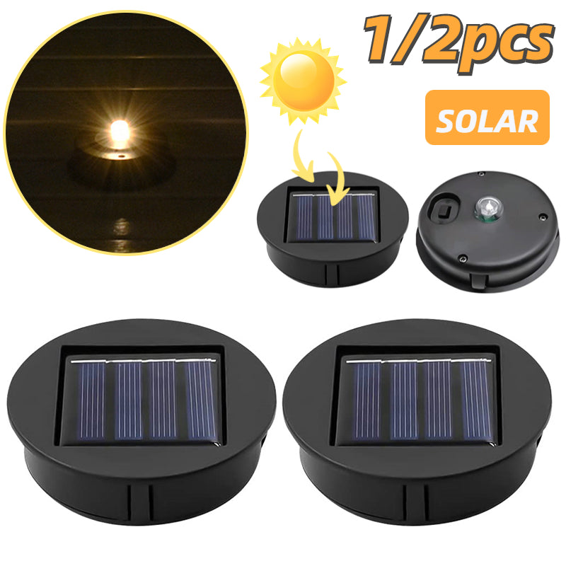 Solar Panel Lantern Tops: Outdoor Pathway Lighting