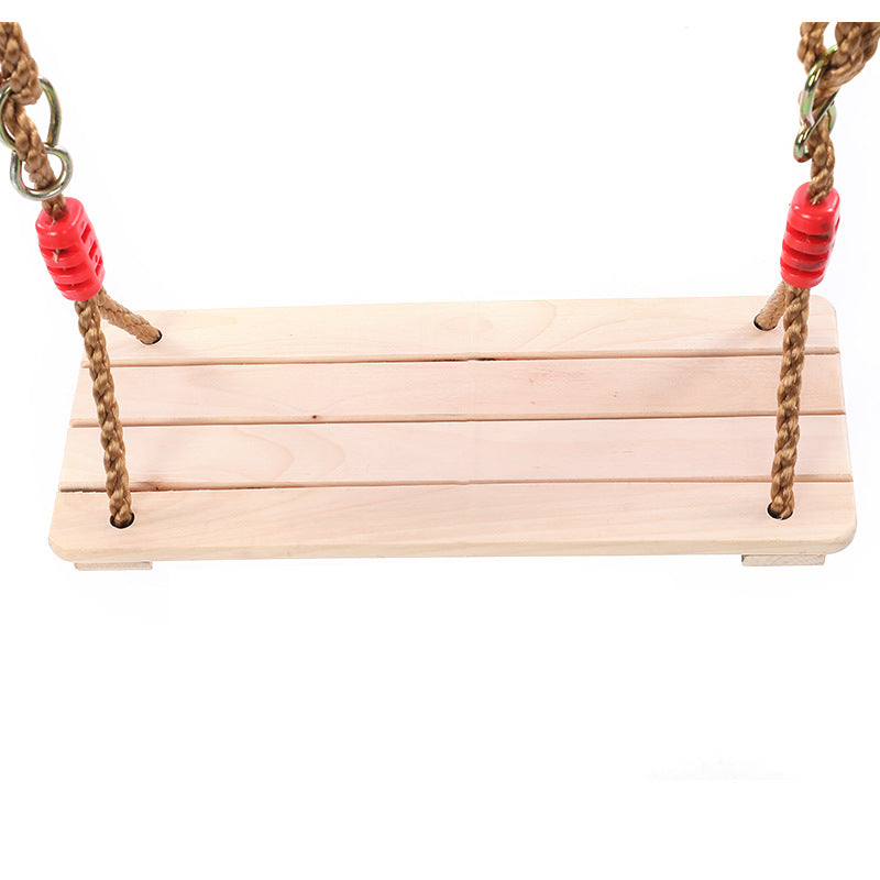 Outdoor Wooden Swing Set - Antiseptic 4-Board Design