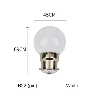 3W LED Light Bulbs: E27 B22 Colorful G45 Globe Home Decor Light