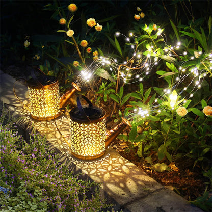 Solar Watering Can Lantern Light Yard Decorations Outdoor Garden Decor Lights Outside Garden Flower Bed Decor Light for Moms Birthday