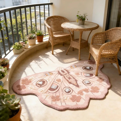 Irregular Shape Carpets for Living Room Butterfly Pattern Bedroom Decor Plush Carpet Home Fluffy Soft Floor Mat Thick Lounge Rug