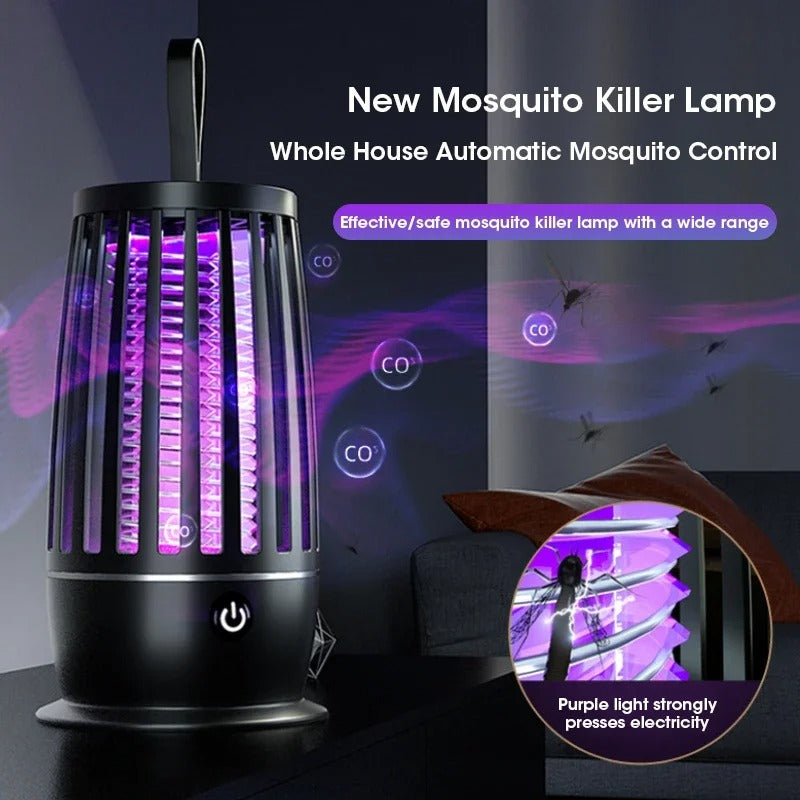Bug Zapper Light: Mute Mosquito Killer Lamp - Portable UV Pest Repellent