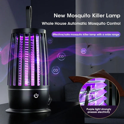 Bug Zapper Light: Mute Mosquito Killer Lamp - Portable UV Pest Repellent