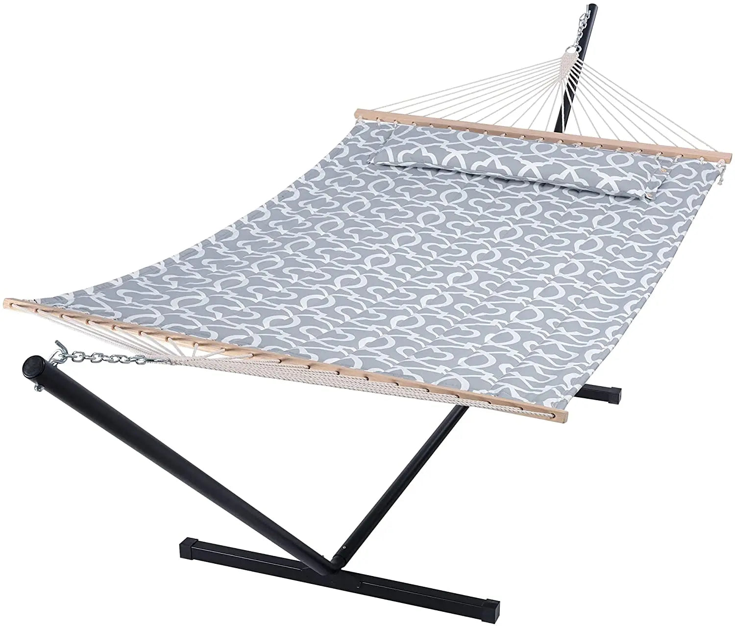 Portable Camping Hammock with Stand & Pillow - Indoor/Outdoor
