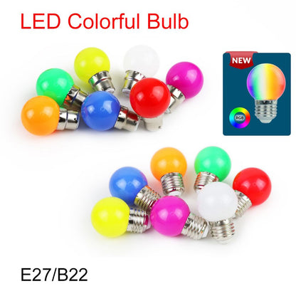 3W LED Light Bulbs: E27 B22 Colorful G45 Globe Home Decor Light