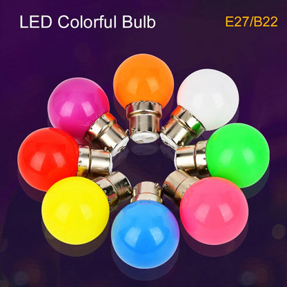 3W LED Light Bulbs: E27 B22 Colorful G45 Globe Home Decor Light