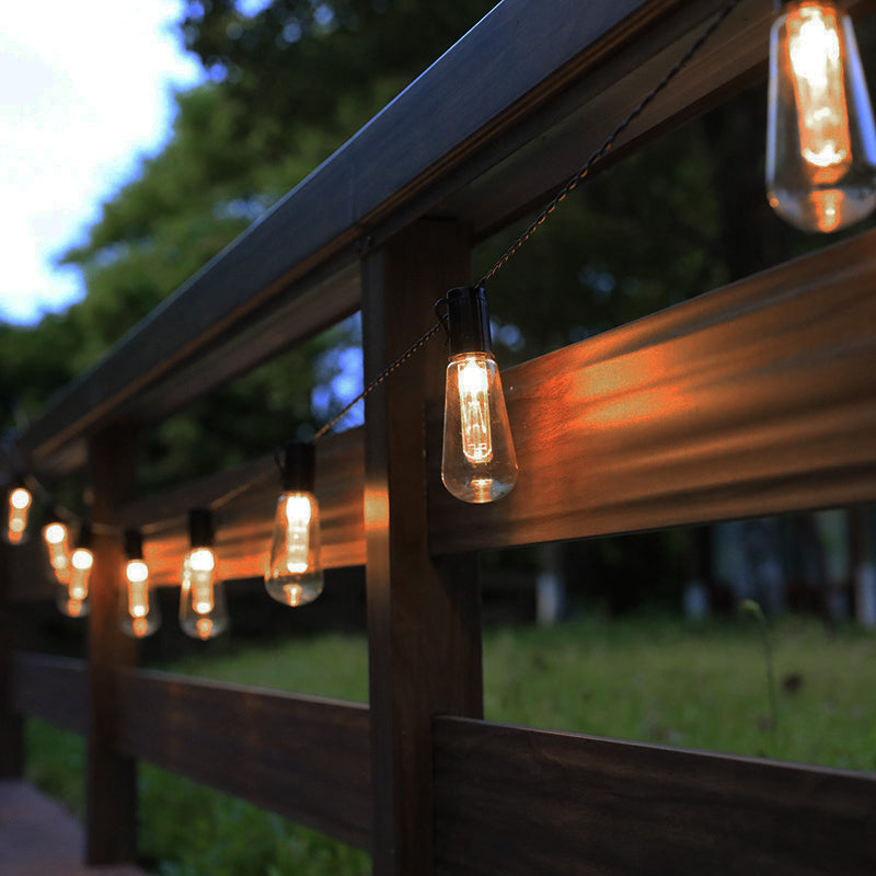 Solar String Lights - LED Waterproof Edison Bulbs