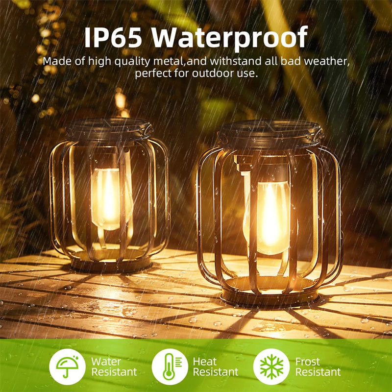 Outdoor Solar Lights Lantern: Decorative Waterproof Hanging