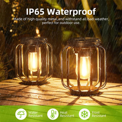 Outdoor Solar Lights Lantern: Decorative Waterproof Hanging