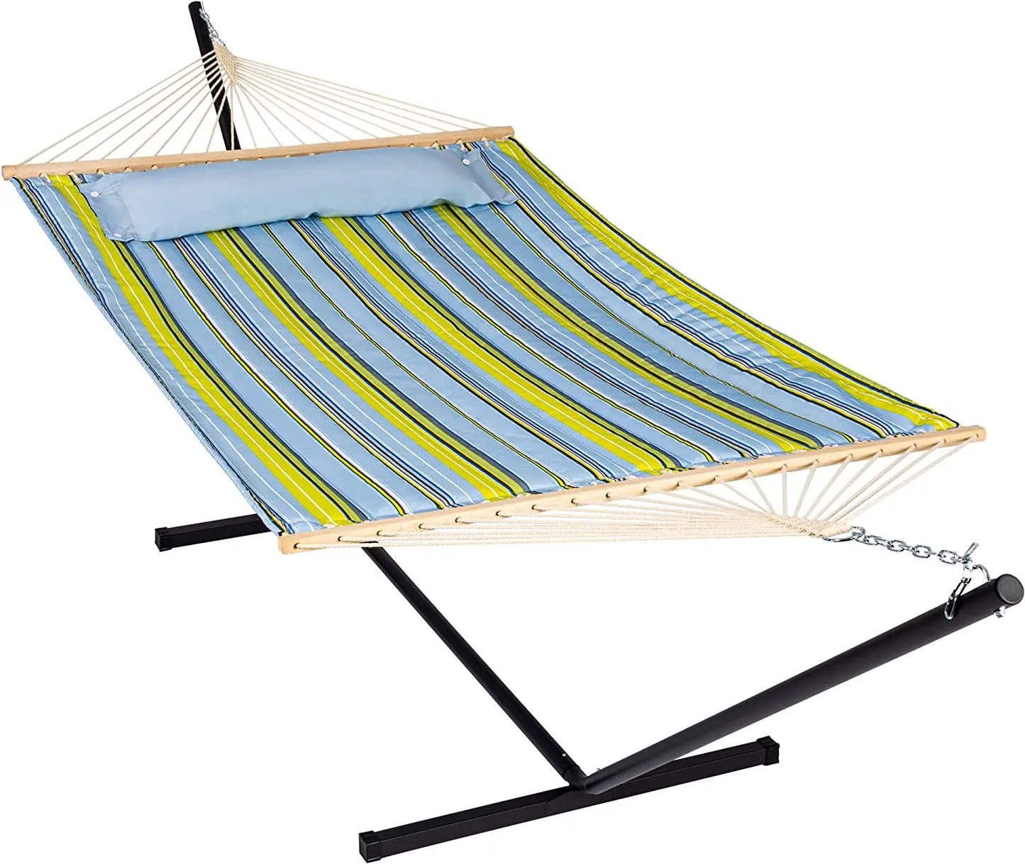 Portable Camping Hammock with Stand & Pillow - Indoor/Outdoor