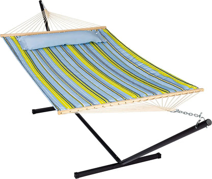 Portable Camping Hammock with Stand & Pillow - Indoor/Outdoor