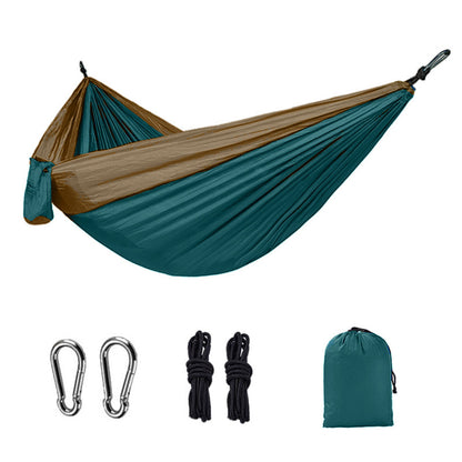 Camping Hammock: Portable Nylon Parachute Bed