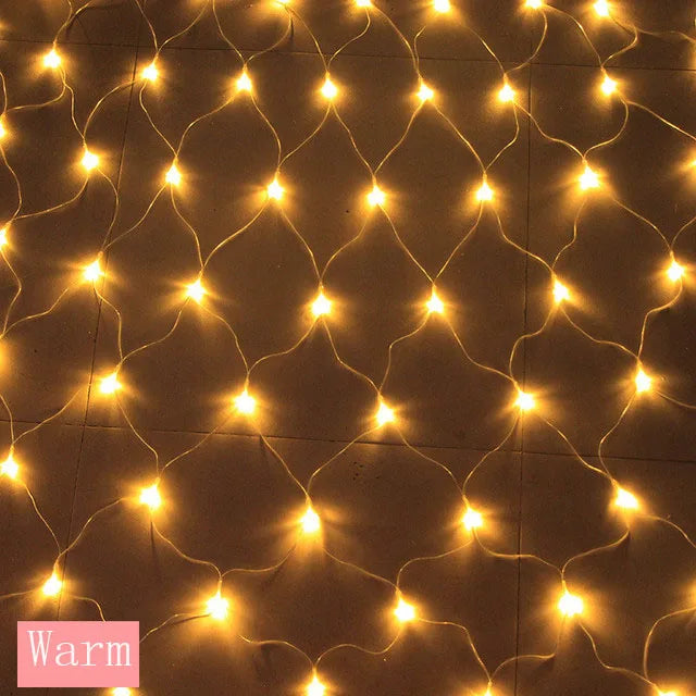 Solar or EU Plug Led Light Outdoor 3*2m Waterproof Lights Solar Panel Net Garland Garden Fairy Lawn Street Decoration Lamp