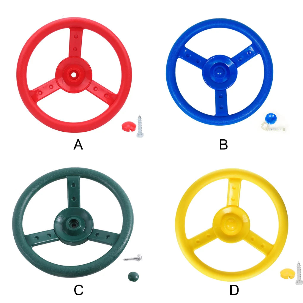 Steering Wheel Swing Set - Interactive Playground Accessory