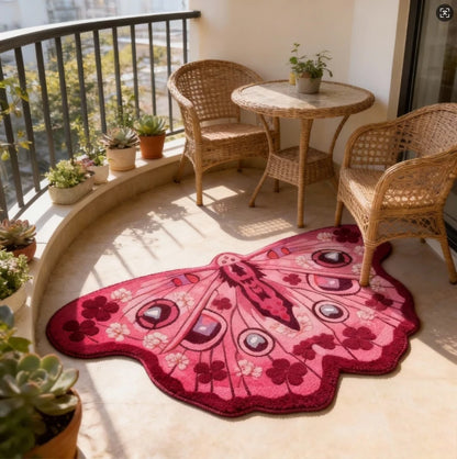 Irregular Shape Carpets for Living Room Butterfly Pattern Bedroom Decor Plush Carpet Home Fluffy Soft Floor Mat Thick Lounge Rug