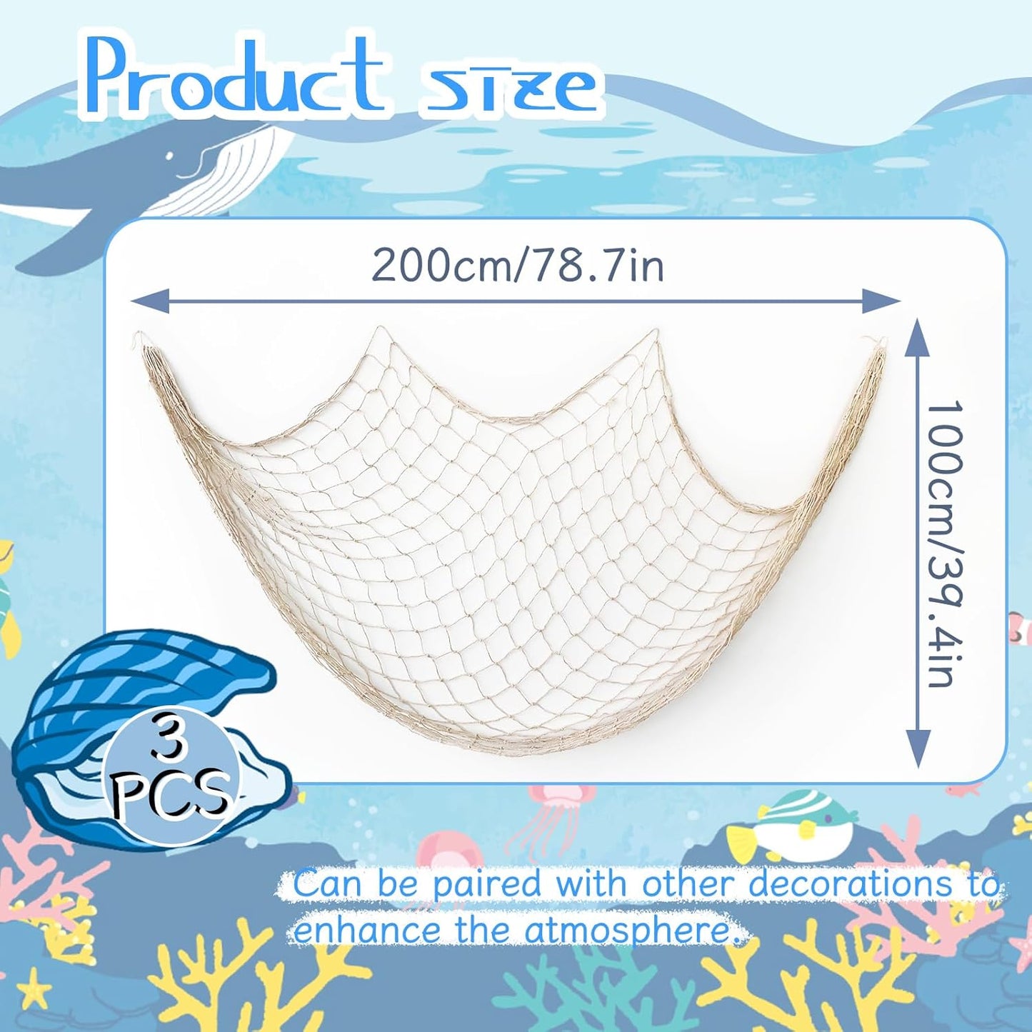 Net Wall Decor - Ocean Theme Party Accessory