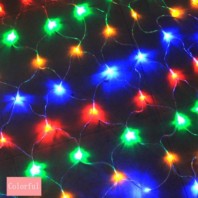 Solar or EU Plug Led Light Outdoor 3*2m Waterproof Lights Solar Panel Net Garland Garden Fairy Lawn Street Decoration Lamp