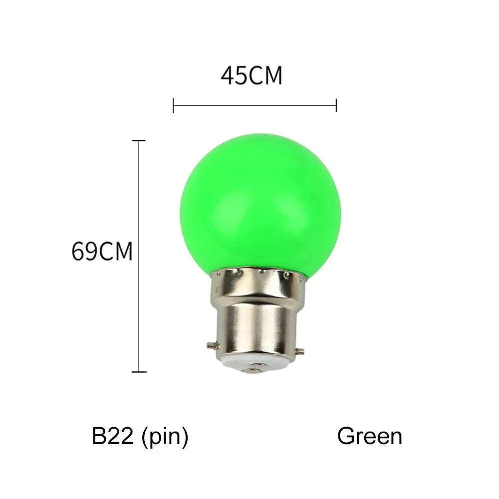 3W LED Light Bulbs: E27 B22 Colorful G45 Globe Home Decor Light
