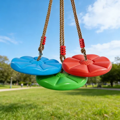 Safe Children's Disc Swing Outdoor Tree Hanging Disc Rope Swing Set Backyard Garden Swing Kid's Sensory Integration Training