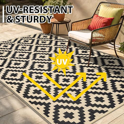 Outdoor Carpet: Reversible Outdoor RV Mat - Waterproof, Non-Slip Rug