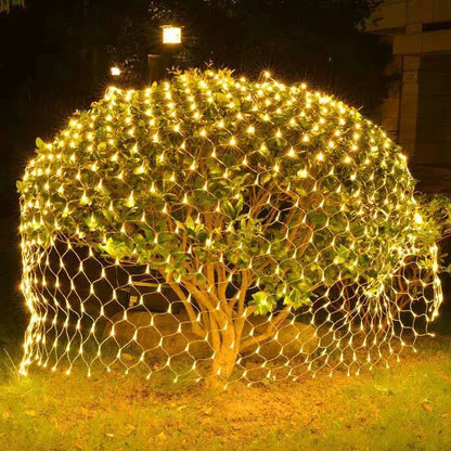 Solar or EU Plug Led Light Outdoor 3*2m Waterproof Lights Solar Panel Net Garland Garden Fairy Lawn Street Decoration Lamp