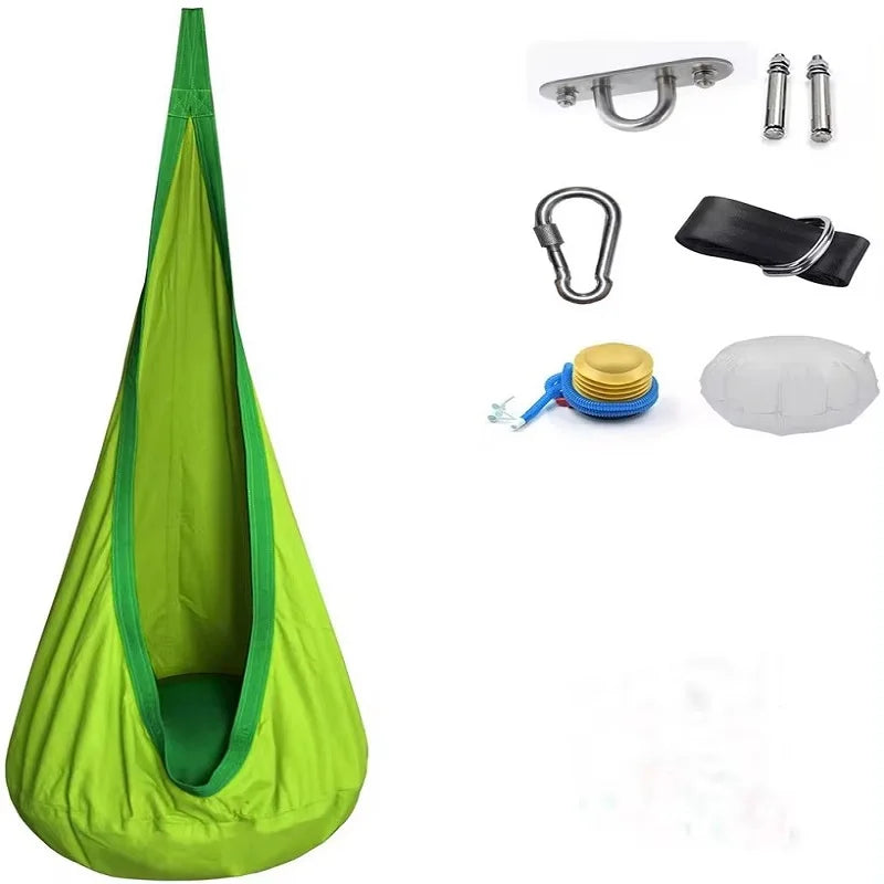 Pod Swing Seat Set: Indoor/Outdoor Child Hammock