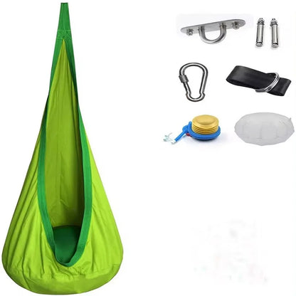 Pod Swing Seat Set: Indoor/Outdoor Child Hammock