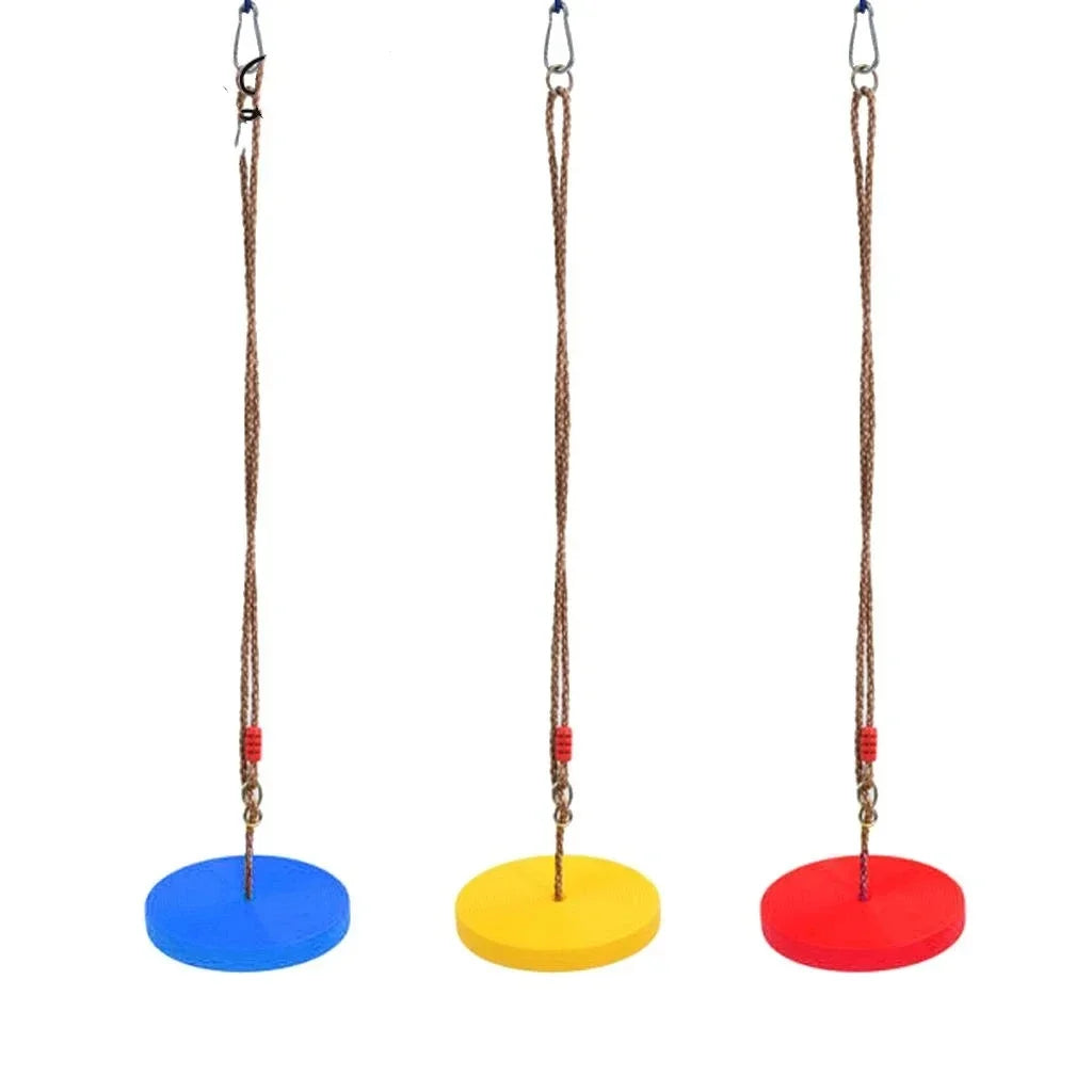 Safe Children's Disc Swing Outdoor Tree Hanging Disc Rope Swing Set Backyard Garden Swing Kid's Sensory Integration Training