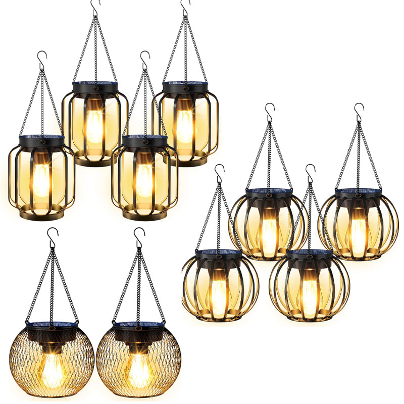 Outdoor Solar Lights Lantern: Decorative Waterproof Hanging