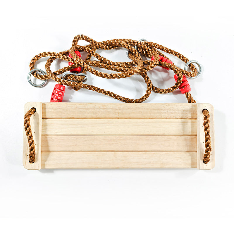 Outdoor Wooden Swing Set - Antiseptic 4-Board Design