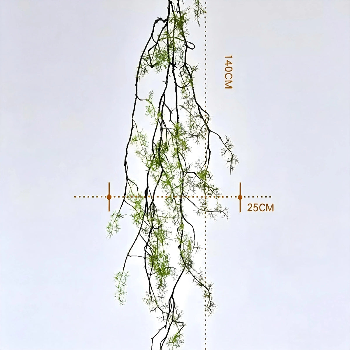 1PCS140 Cm Artificial Plant Black Bone Mango Hanging Vine Home Garden Decoration Wedding Party DIY Simulation Plant Green Ivy