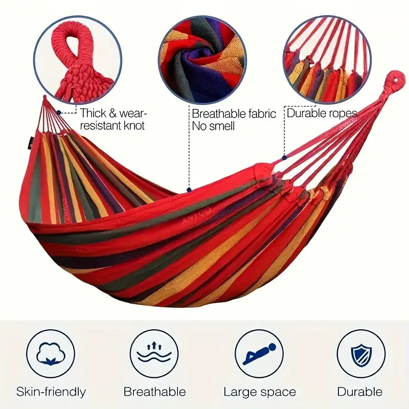 Camping Hammock with Bag & Tree Tie