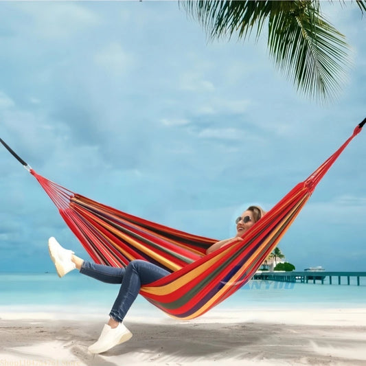 Outdoor Hammock Anti-Slip Swing Chair - Foldable & Portable