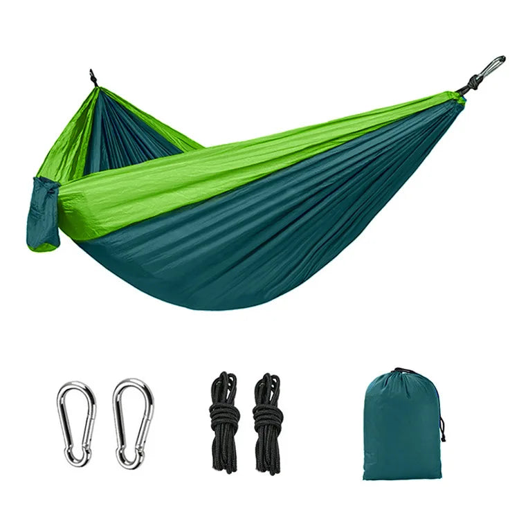 Camping Hammock: Portable Nylon Parachute Bed