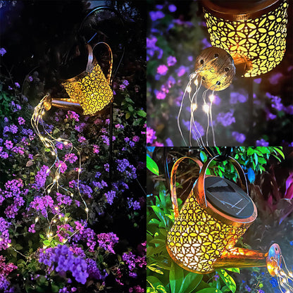 Solar Watering Can Lantern Light Yard Decorations Outdoor Garden Decor Lights Outside Garden Flower Bed Decor Light for Moms Birthday