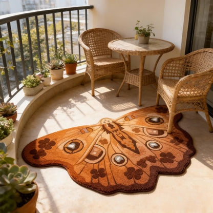Irregular Shape Carpets for Living Room Butterfly Pattern Bedroom Decor Plush Carpet Home Fluffy Soft Floor Mat Thick Lounge Rug