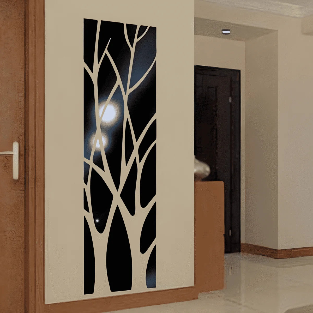 3D Acrylic Lucky Tree Wall Stickers DIY Stickers Art Mirror TV Background Wall Stickers Home Living Room Bedroom Decoration