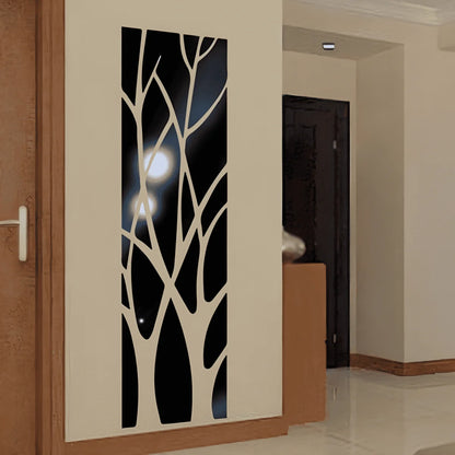 3D Acrylic Lucky Tree Wall Stickers DIY Stickers Art Mirror TV Background Wall Stickers Home Living Room Bedroom Decoration
