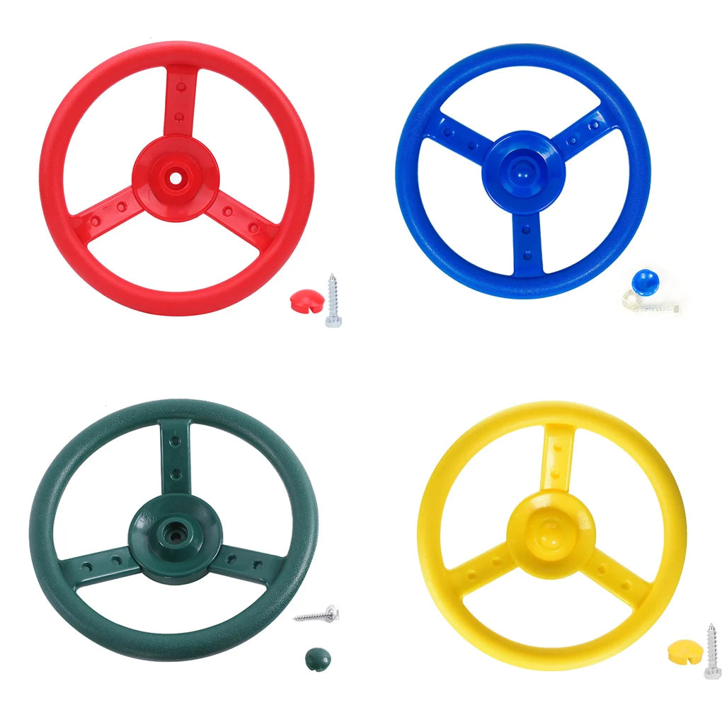 Steering Wheel Swing Set - Interactive Playground Accessory