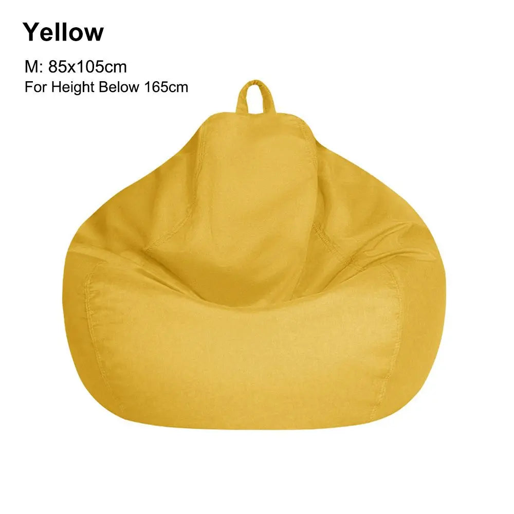 Sofa Cover: Bean Bag Chair Cover - Soft Comfy Lazy Lounger