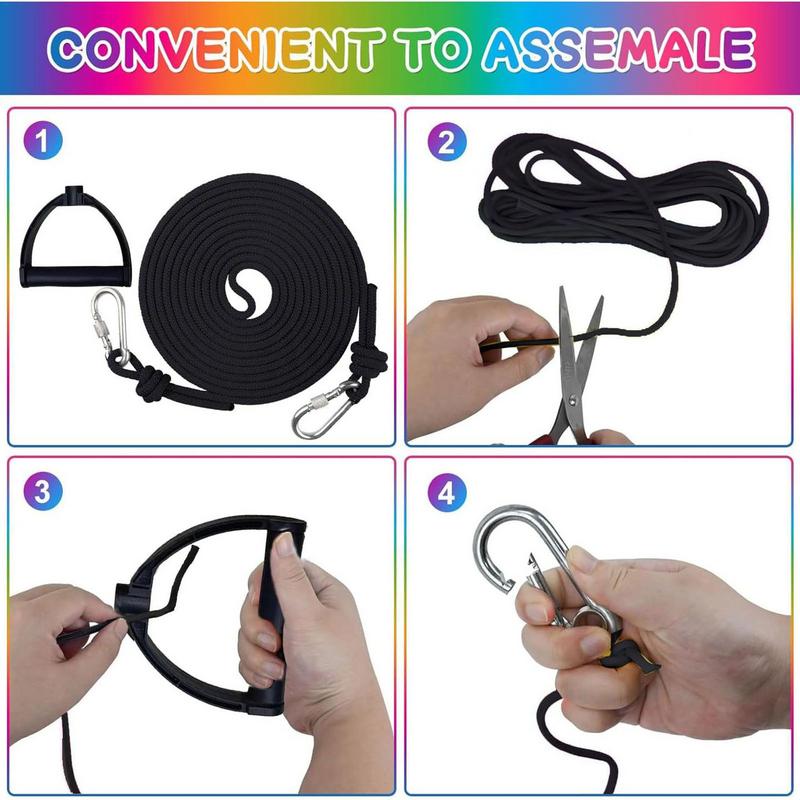 Outdoor Climbing Rope 8mm - High Strength with Carabiners