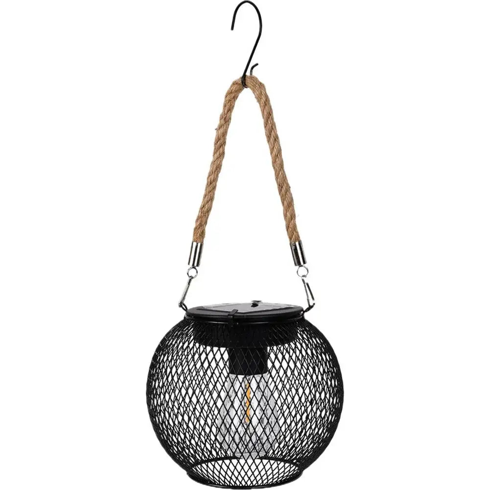 Solar Lantern Led Light Daylight Sensor Garden Lamps Lights Outdoor Waterproof Landscape Iron-art With Durable Chain Decor