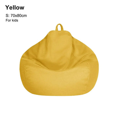 Sofa Cover: Bean Bag Chair Cover - Soft Comfy Lazy Lounger