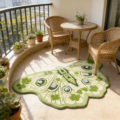 Irregular Shape Carpets for Living Room Butterfly Pattern Bedroom Decor Plush Carpet Home Fluffy Soft Floor Mat Thick Lounge Rug