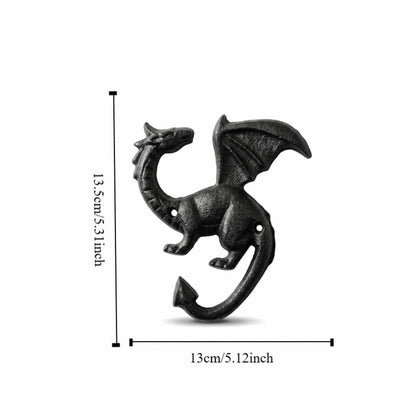Iron Dragon Tail Key Hook: Creative Wall Mount Hook