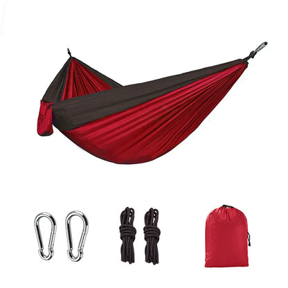 Camping Hammock: Portable Nylon Parachute Bed
