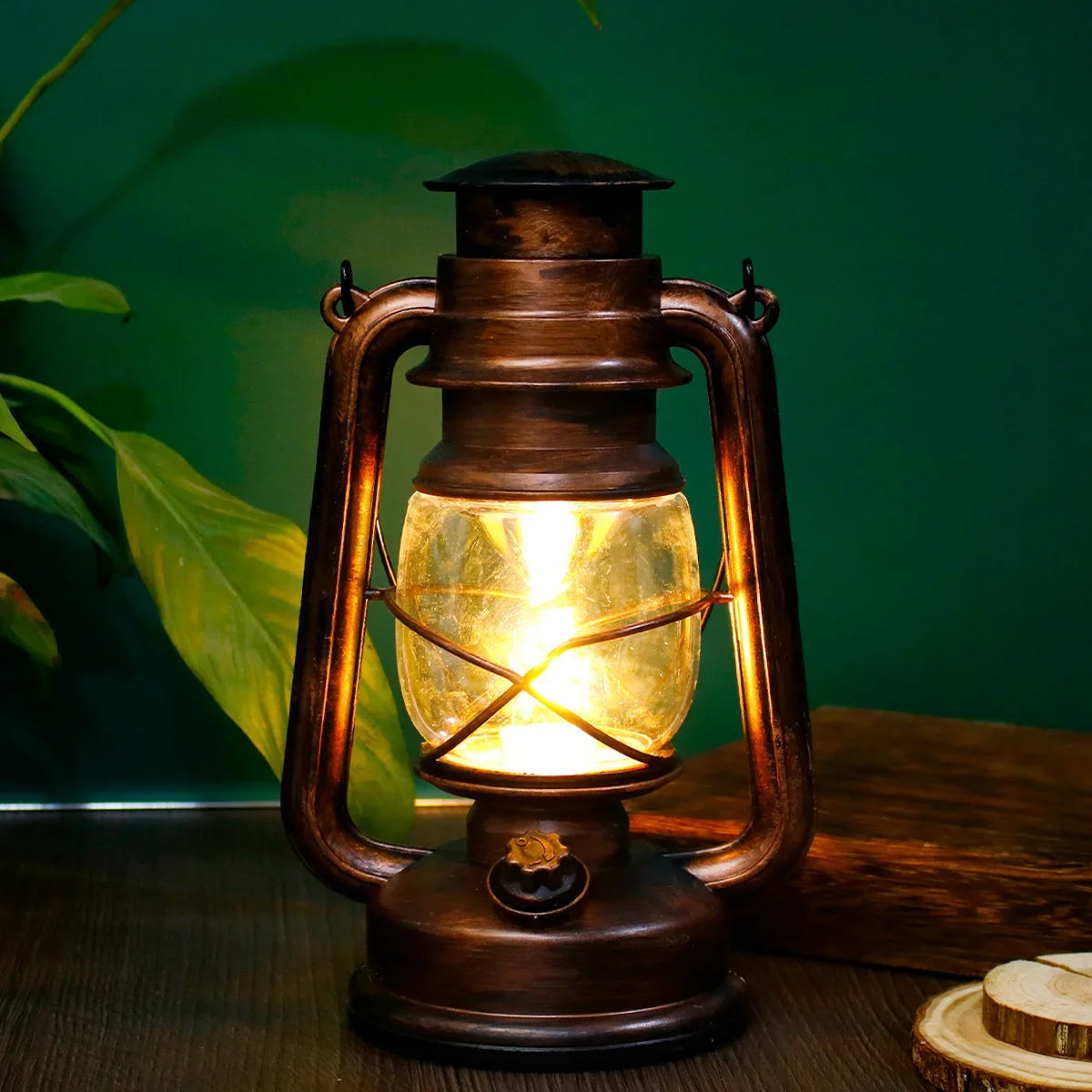 Retro LED Camping Light - Waterproof Outdoor Lantern Lamp