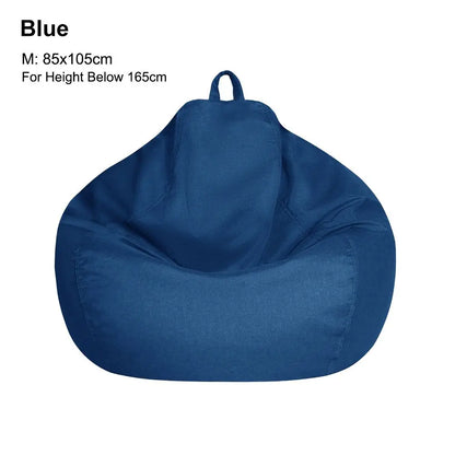 Sofa Cover: Bean Bag Chair Cover - Soft Comfy Lazy Lounger