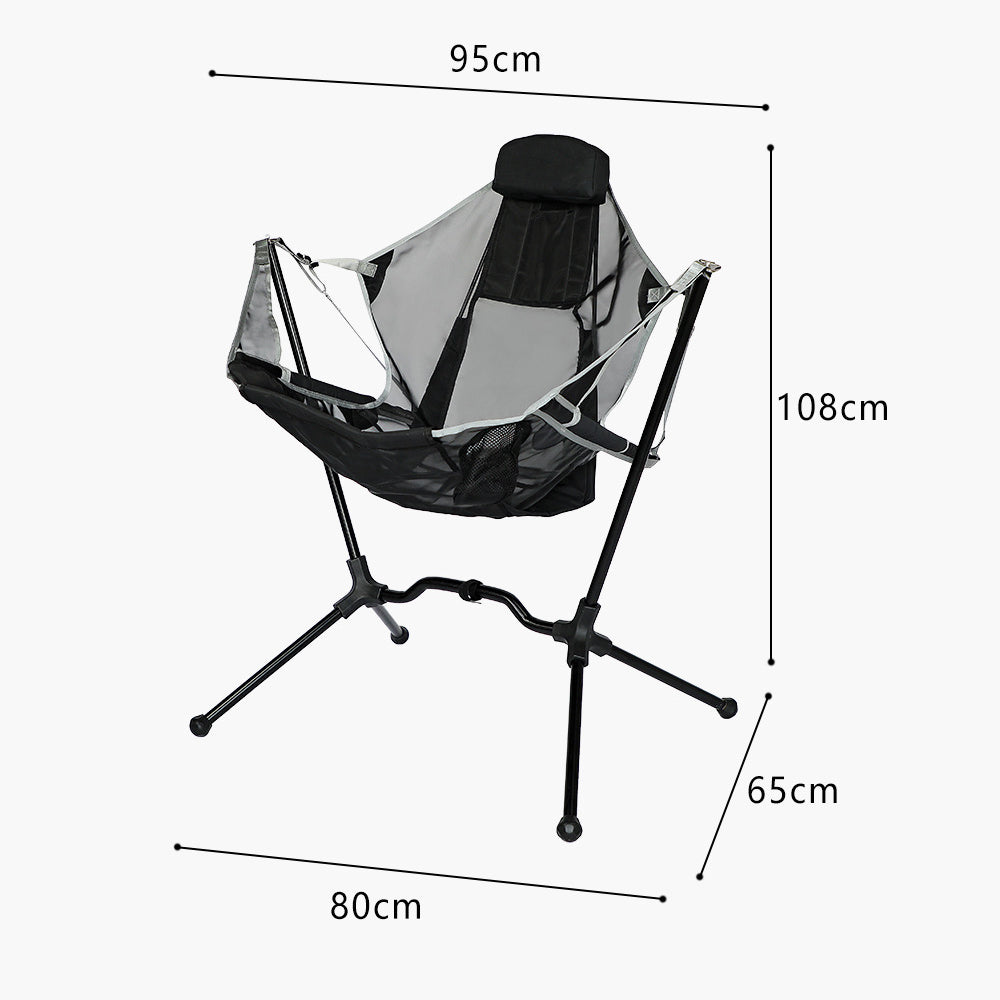 Lightweight Folding Camping Chair - Mesh Seat for Cool Comfort