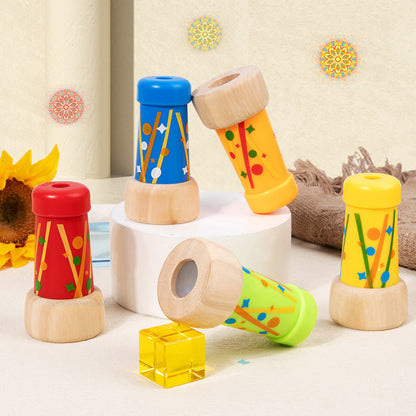 Kaleidoscope Toy: Classic Wooden Kaleidoscope Toy for Kids